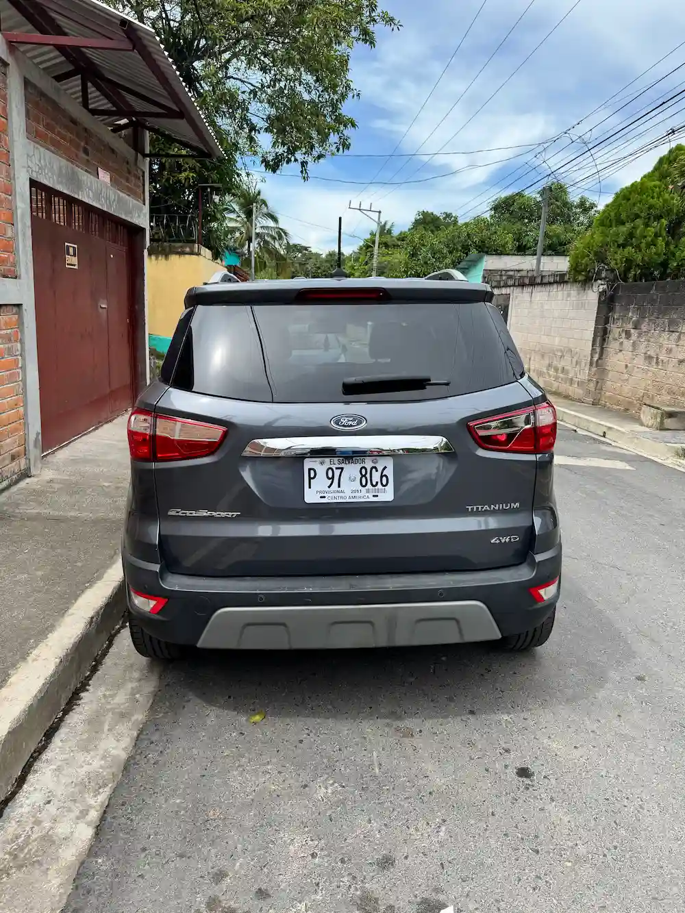 Ford EcoSport 2019 vista trasera